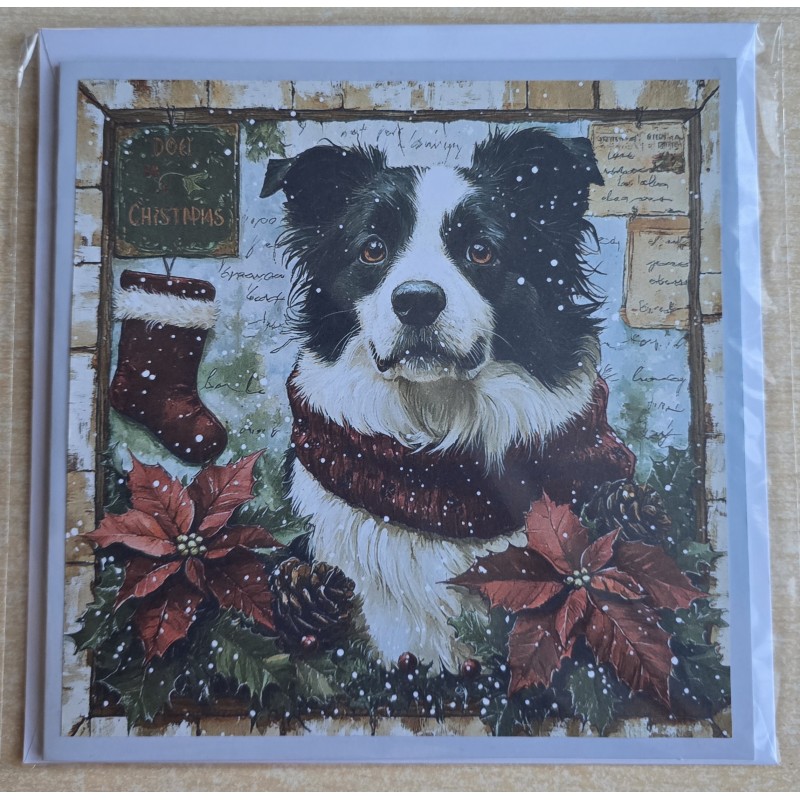 Karte Weihnachts Hund 14