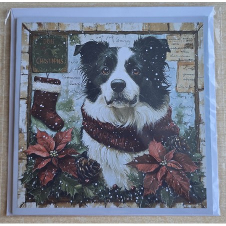 Karte Weihnachts Hund 14