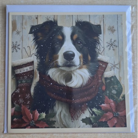 Karte Weihnachts Hund 15