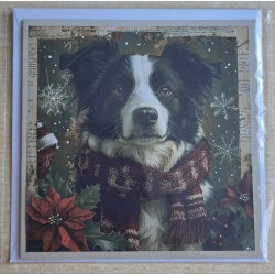 Karte Weihnachts Hund 17