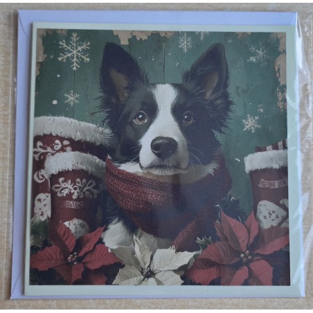 Karte Weihnachts Hund 18