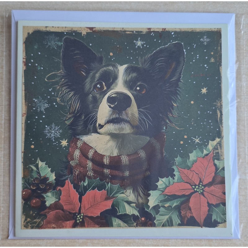 Karte Weihnachts Hund 22
