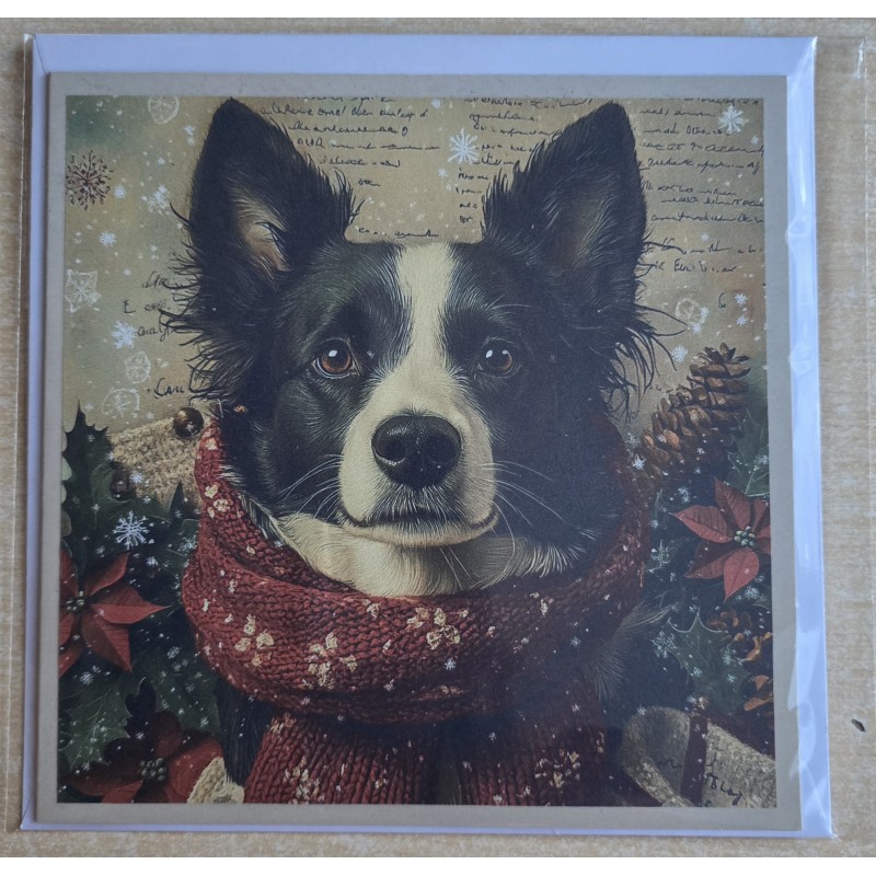 Karte Weihnachts Hund 27