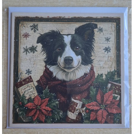 Karte Weihnachts Hund 28