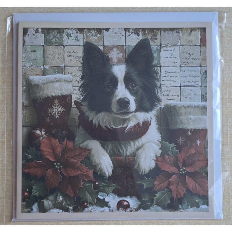 Karte Weihnachts Hund 35