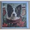 Karte Weihnachts Hund 30