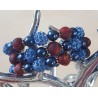 Wickelarmband blau/rot