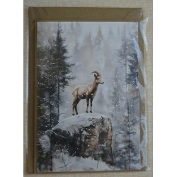 Karte Weiblicher Steinbock/Winterwald