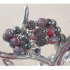 Wickelarmband grau/rot