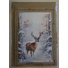 Karte Hirsch im Winterwald 5