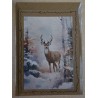 Karte Hirsch im Winterwald 6