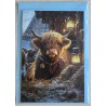 Karte Weihnachts Hochlandrind/Winterlandschaft 6