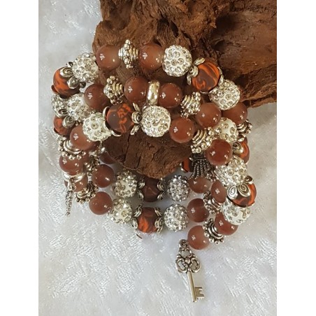 Wickelarmband braun