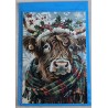 Karte Winter-Weihnachts Hochlandrind 16