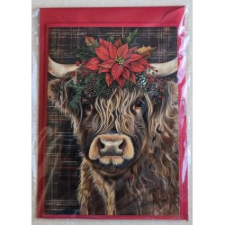 Karte Winter-Weihnachts Hochlandrind 20