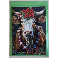 Karte Winter-Weihnachts Hochlandrind 22