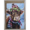 Karte Winter-Weihnachts Hochlandrind 27