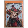 Karte Winter-Weihnachts Hochlandrind 28