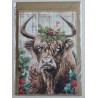 Karte Winter-Weihnachts Hochlandrind 29