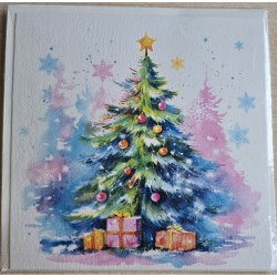 Karte Bunter Weihnachtsbaum/Geschenke