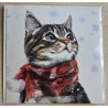 Karte Katze mit Schal