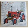 Karte Roter Traktor/Lichterkette