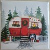 Karte Weihnachts Wohnwagen