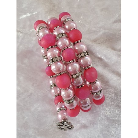 Wickelarmband rosa/pink