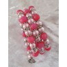 Wickelarmband rosa/pink