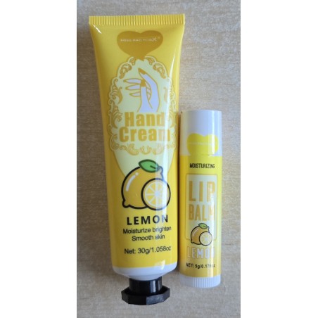Handcreme und Lippenbalsam Set Lemon