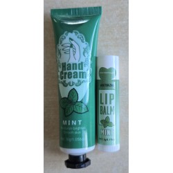 Handcreme und Lippenbalsam Set Mint