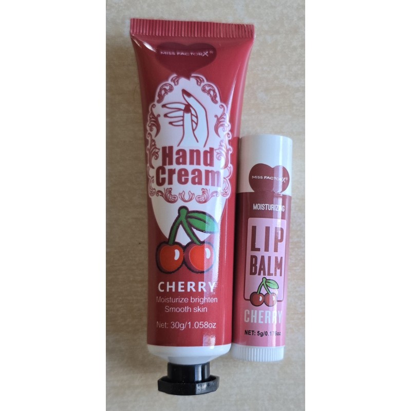 Handcreme und Lippenbalsam Set Cherry