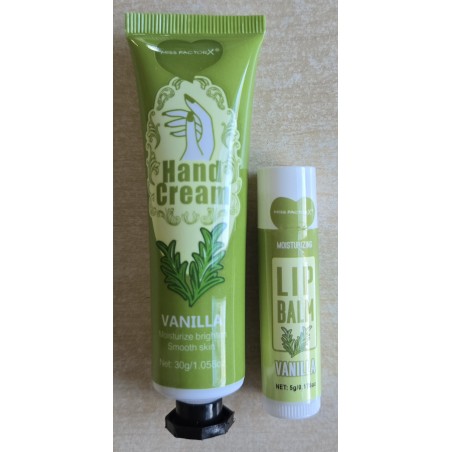 Handcreme und Lippenbalsam Set Vanilla