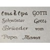 Schablone Oma & Opa