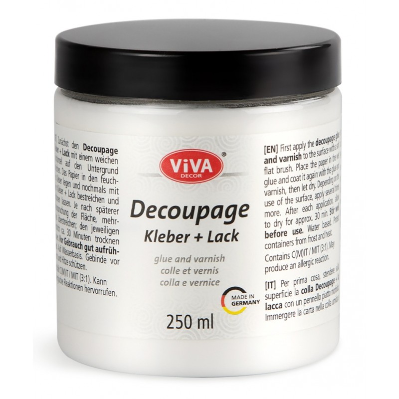 Decoupage Kleber und Lack 250 ml transparent