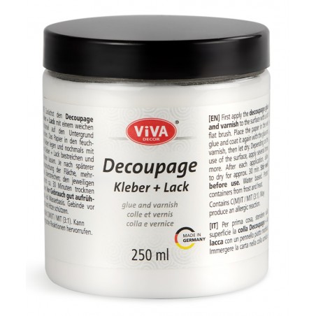 Decoupage Kleber und Lack 250 ml transparent