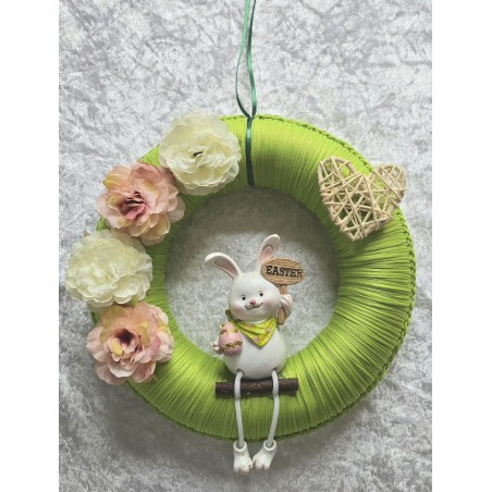 Tür/Wanddeko Ring hellgrün/Easter