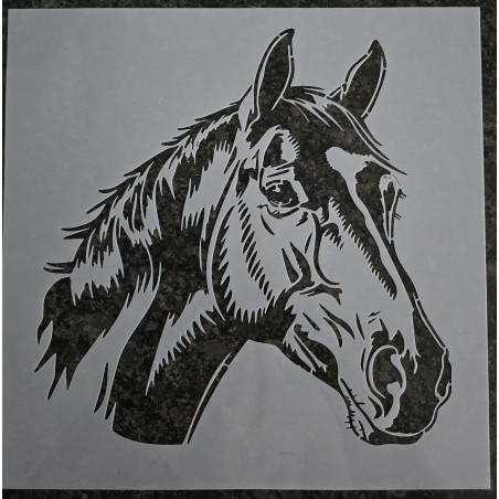 Schablone Pferdekopf