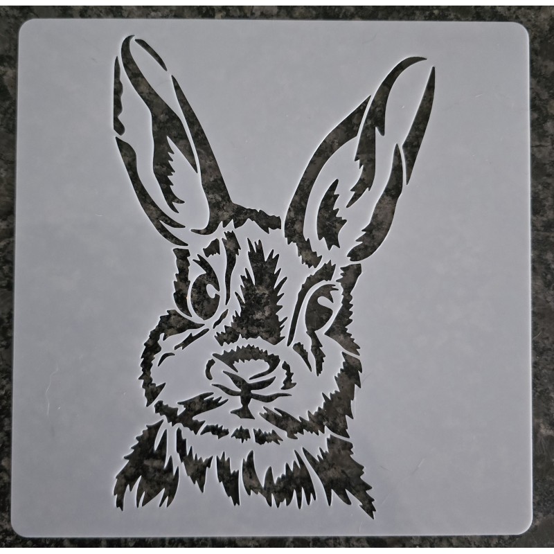 Schablone Kaninchen Kopf