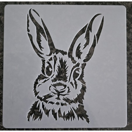 Schablone Kaninchen Kopf