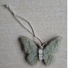 Holz Aufhänger Schmetterling salbeigrün