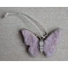 Holz Aufhänger Schmetterling rosa