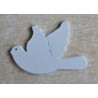 Holz Taube weiss