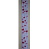 Dekoband Herzen weiss/rot/rosa