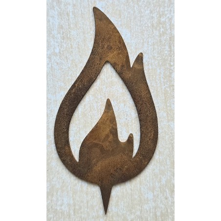 Metall Flamme rosteffekt