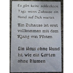 Schablone " Es gibt keine schlechten Tage..."