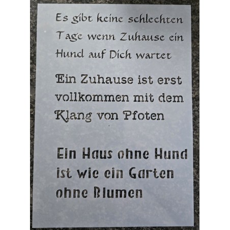 Schablone " Es gibt keine schlechten Tage..."