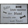 Schablone " Bitte Schuhe ausziehen ..."