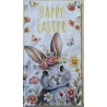 Serviette Osterhase/Blumen/Happy Easter