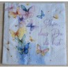 Serviette  Schmetterlinge/Schön dass Du da bist00üü